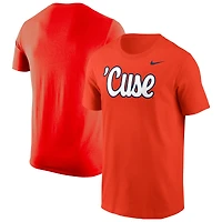T-shirt Nike orange Syracuse pour homme avec inscription