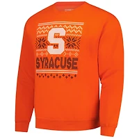 Sweat-shirt polaire orange Syracuse pour homme