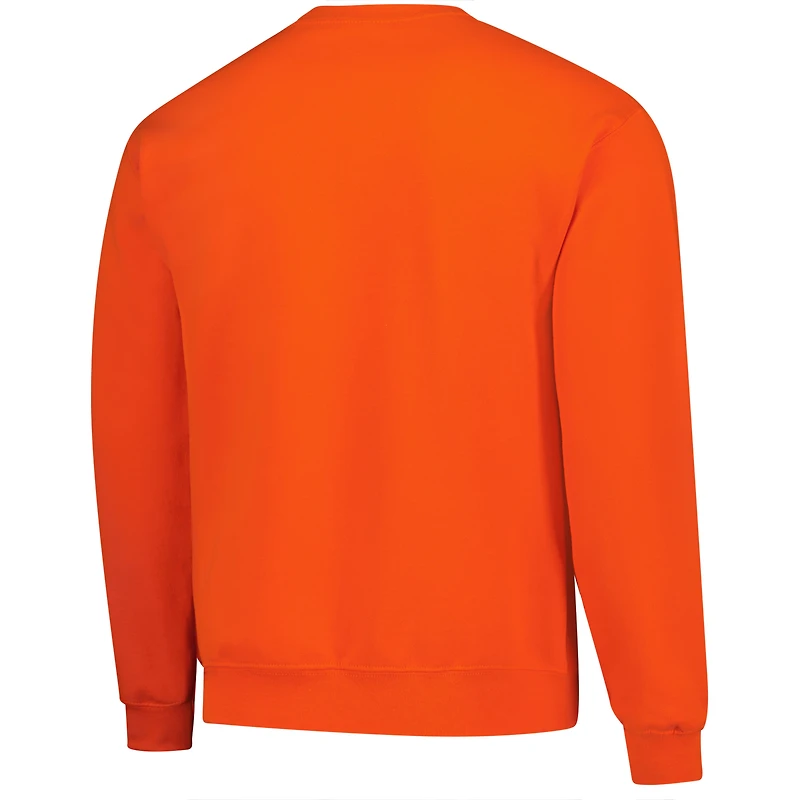 Sweat-shirt polaire orange Syracuse pour homme