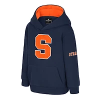 Toddler Colosseum  Navy Syracuse Orange Big Logo Volume Fleece Pullover Hoodie