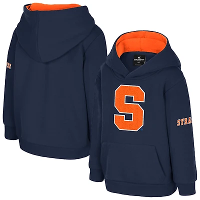 Toddler Colosseum  Navy Syracuse Orange Big Logo Volume Fleece Pullover Hoodie