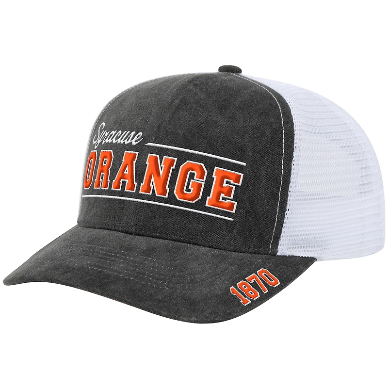 Unisex Colosseum  Gray Syracuse Orange Billy 2400 Adjustable Trucker Hat