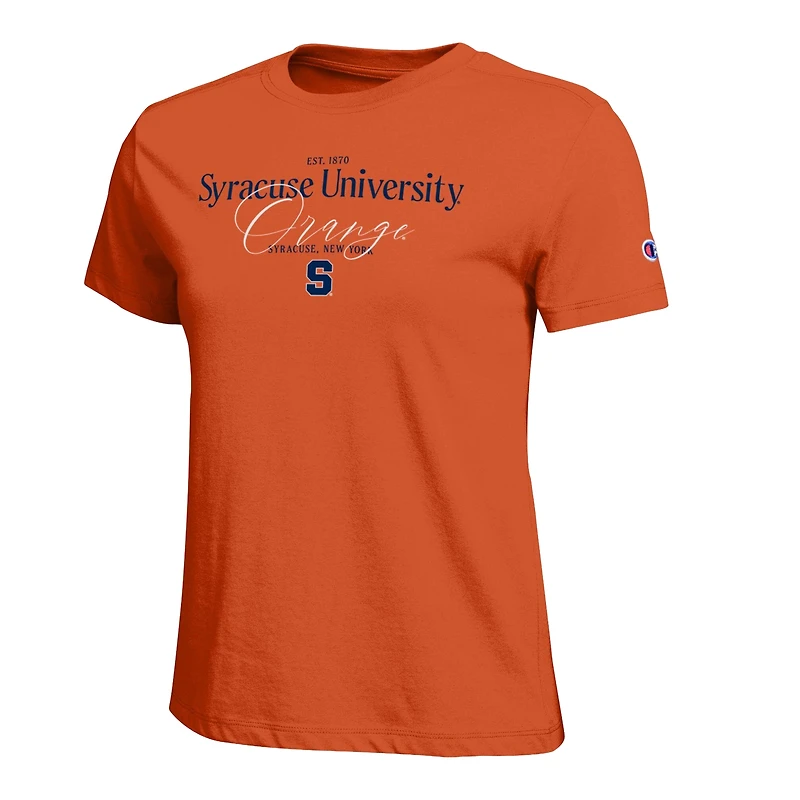 Women's Champion Orange Syracuse Lifestyle T-Shirt
