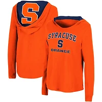 Colosseum Orange Syracuse Catalina Sweat à capuche T-shirt manches longues pour femme