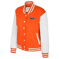 Veste polaire à boutons-pression Colosseum Orange Syracuse French Baguette pour femme