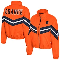Coupe-vent entièrement zippé Colosseum Orange Syracuse Thin Ice pour femme