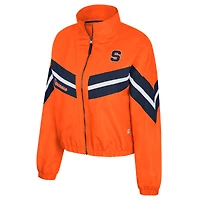 Coupe-vent entièrement zippé Colosseum Orange Syracuse Thin Ice pour femme