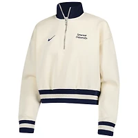 Women's Nike Natural Syracuse Orange Phoenix Fleece Half-Zip Sweatshirt