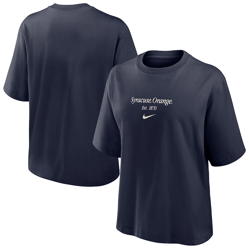 T-shirt Nike bleu marine Syracuse orange pour femme