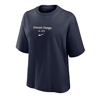 Women's Nike Navy Syracuse Orange Boxy T-Shirt