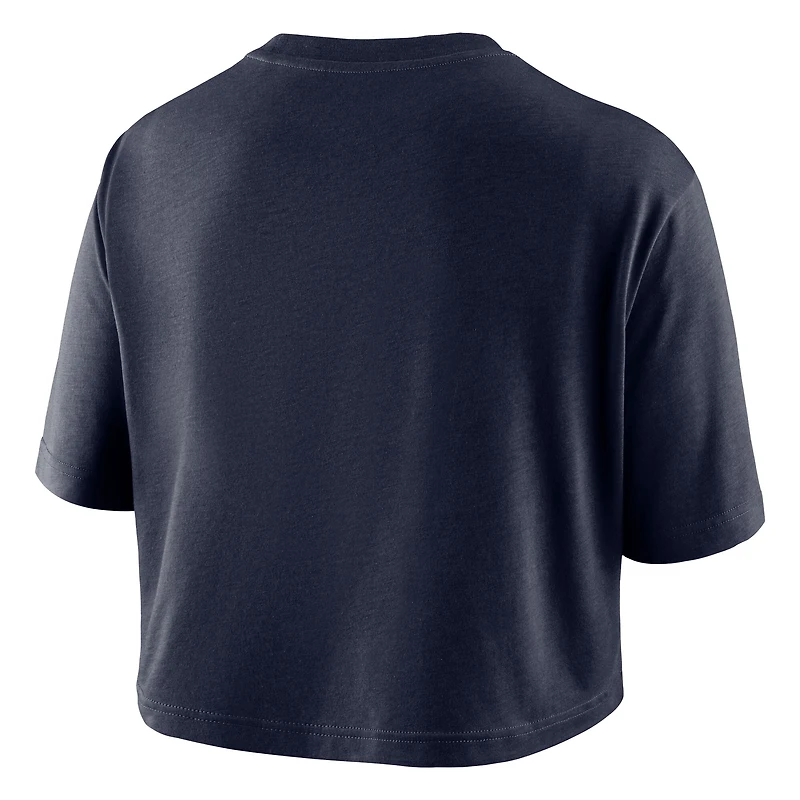 Women's Nike Navy Syracuse Orange Dri-FIT Cropped T-Shirt