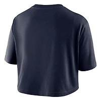 Women's Nike Navy Syracuse Orange Dri-FIT Cropped T-Shirt