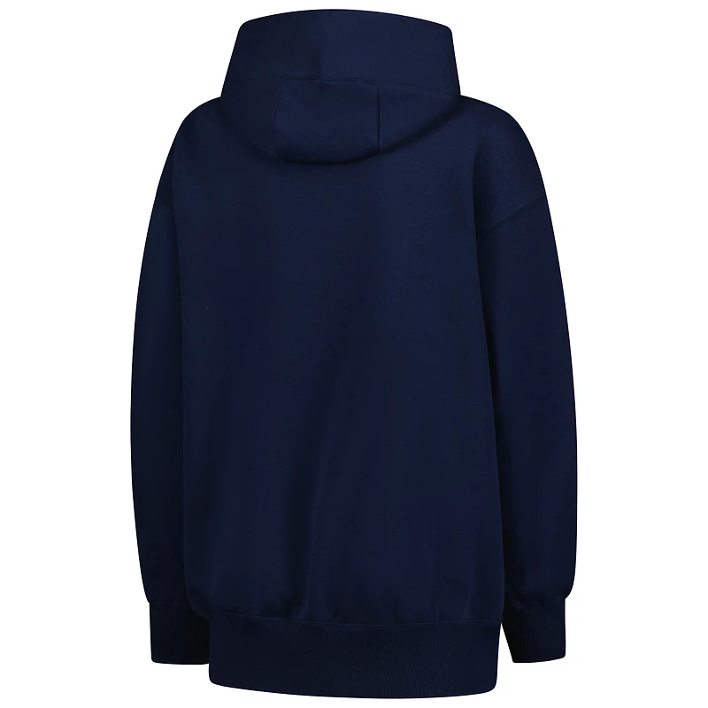 Women's Nike Navy Syracuse Orange Oversized Phoenix Fleece Pullover Hoodie