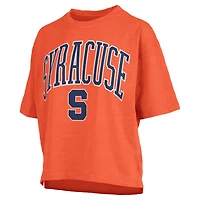 T-shirt Pressbox Orange Syracuse Nelson pour femmes