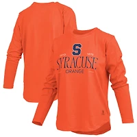 Women's Pressbox Orange Syracuse Silveron Long Sleeve T-Shirt