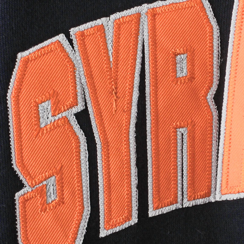 Women's Stadium Athletic Navy Syracuse Orange Arched Name Full-Zip Hoodie