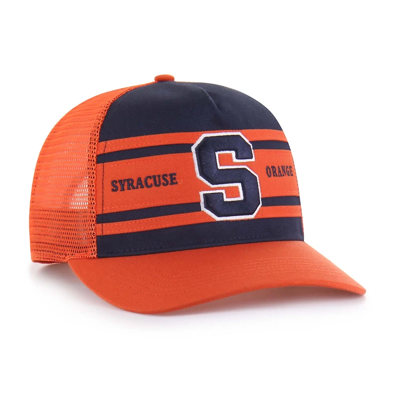 Casquette de camionneur ajustable à rayures orange Syracuse bleu marine « 47 » pour jeunes