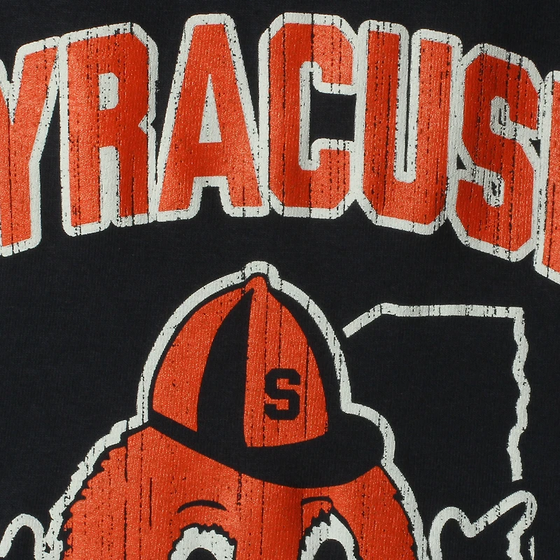 T-shirt Champion bleu marine Syracuse Orange Strong Mascot pour jeunes