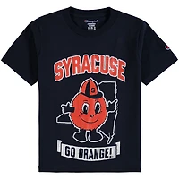T-shirt Champion bleu marine Syracuse Orange Strong Mascot pour jeunes
