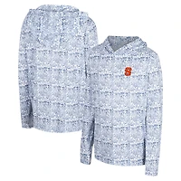 Sweat à capuche imprimé intégral orange Syracuse bleu Colosseum pour jeunes