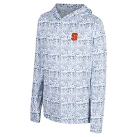 Sweat à capuche imprimé intégral orange Syracuse bleu Colosseum pour jeunes
