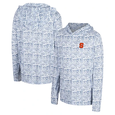 Youth Colosseum Blue Syracuse Orange All-Over Print Hoodie