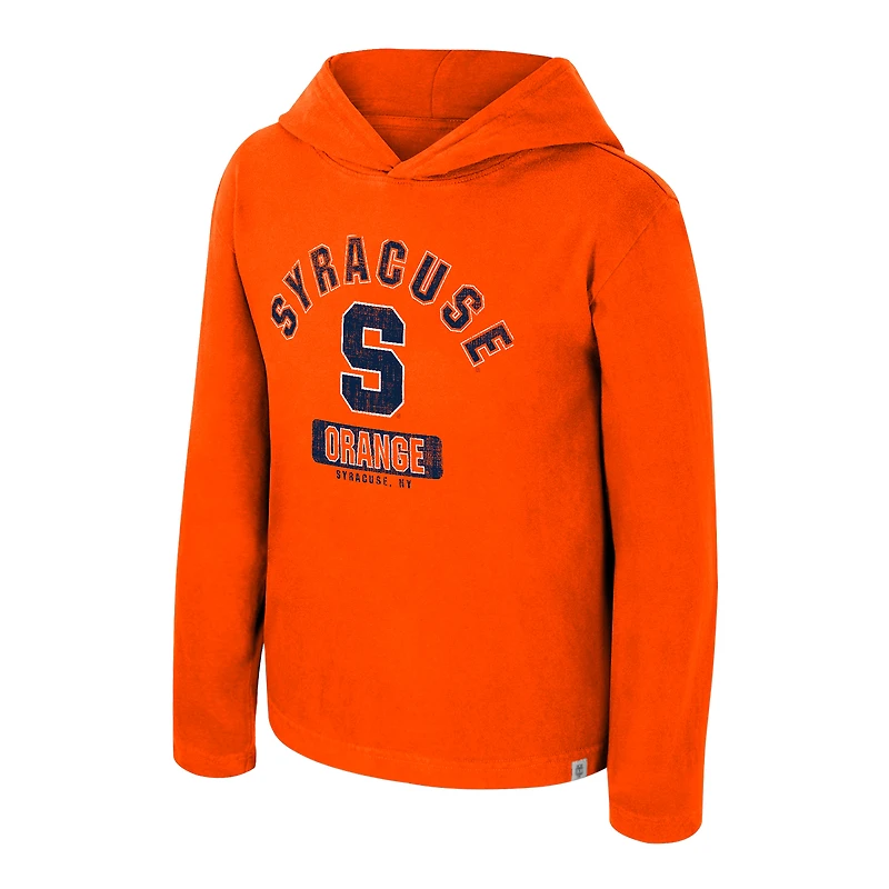 Youth Colosseum  Orange Syracuse Simoleans Washed Hoodie