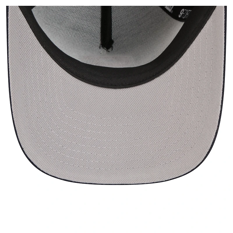 Casquette ajustable New Era 9FORTY A-Frame bleu marine et orange Syracuse pour jeunes