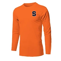 Youth  Orange Syracuse Snowy Polaroid Long Sleeve T-Shirt