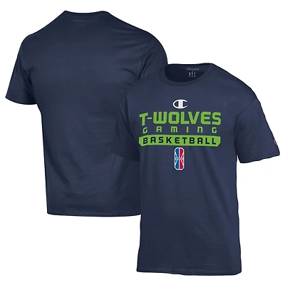 Unisex Champion  Navy T-Wolves Gaming On-Court 2K League Authentic Practice T-Shirt