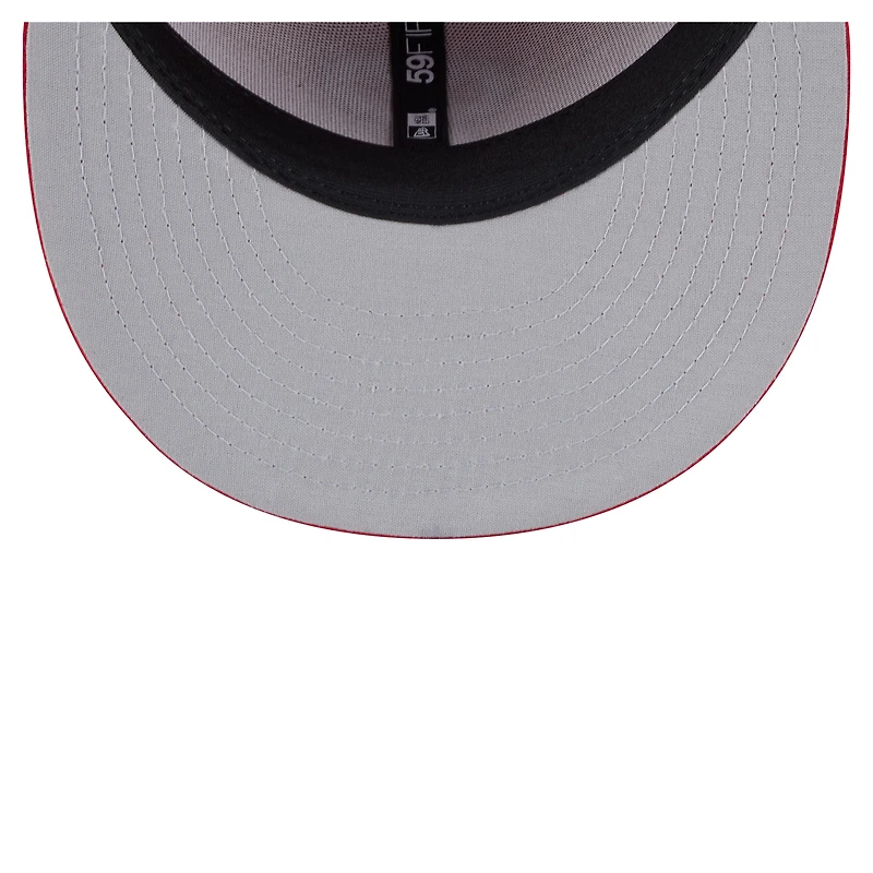 Men's New Era Red Tacoma Rainiers Authentic Collection 59FIFTY Fitted Hat