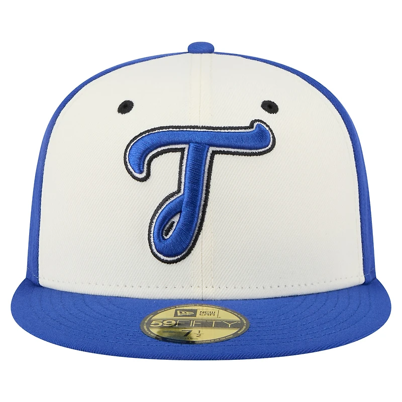 Men's New Era White/Blue Tacoma Rainiers Copa de la Diversión 59FIFTY Fitted Hat