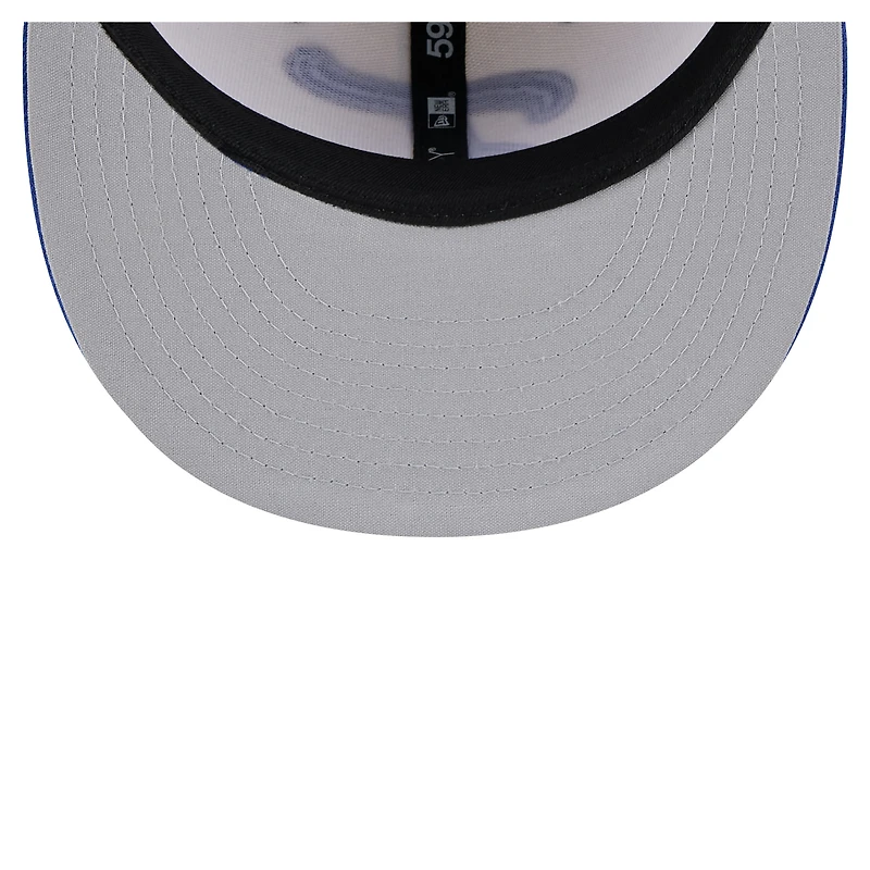 Casquette ajustée Tacoma Rainiers Copa de la Diversión 59FIFTY New Era pour hommes, blanc/bleu