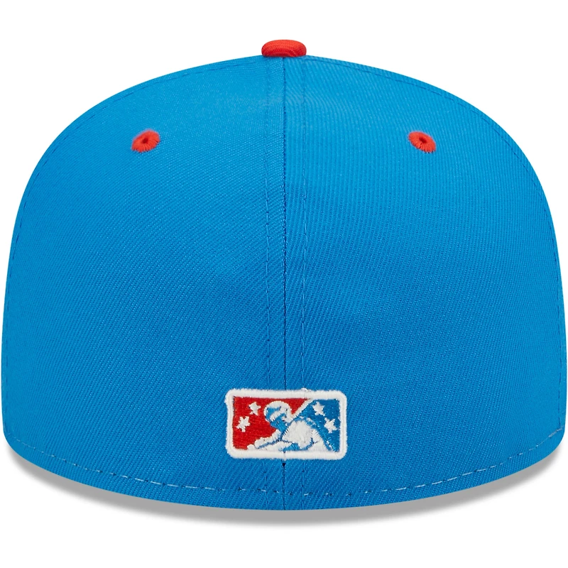 Men's New Era White/Orange Familia De Tacoma Copa La Diversion 59FIFTY Fitted Hat