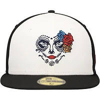 Men's New Era White Familia De Tacoma Copa La Diversion 59FIFTY Fitted Hat