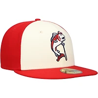Men's New Era White Tacoma Rainiers Authentic Collection 59FIFTY Fitted Hat