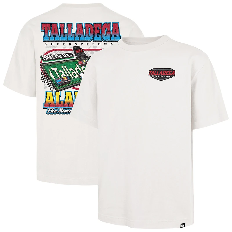 T-shirt homme '47 White Talladega Superspeedway Backer