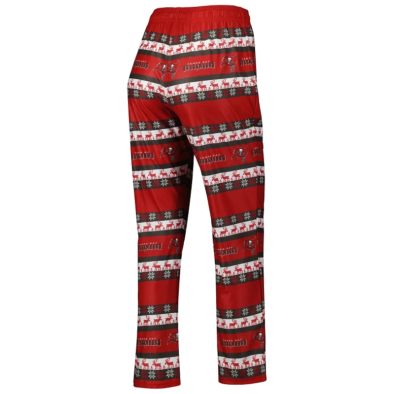 FOCO Red Tampa Bay Buccaneers Wordmark Ugly Pyjama pour femme