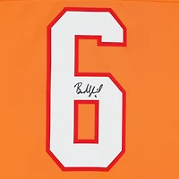 Maillot Nike Vapor Fuse orange dédicacé par Baker Mayfield des Tampa Bay Buccaneers