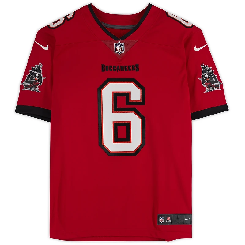 Baker Mayfield Tampa Bay Buccaneers Autographed Red Nike Limited Jersey