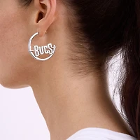 BaubleBar Tampa Bay Buccaneers Wordmark Hoop Earrings