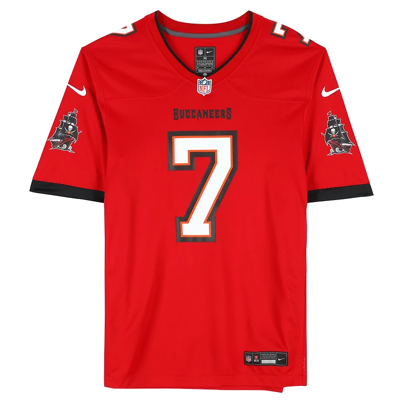Bucky Irving Tampa Bay Buccaneers Autographed Red Nike Game Jersey  