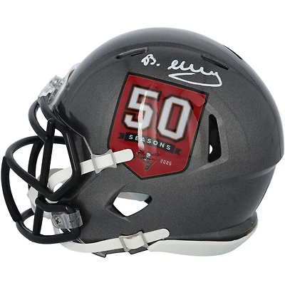 Bucky Irving Tampa Bay Buccaneers Autographed Riddell 50th Season Speed Mini Helmet  
