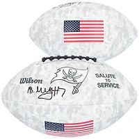 Bucky Irving Tampa Bay Buccaneers Autographed Wilson 2024 Salute To Service Football