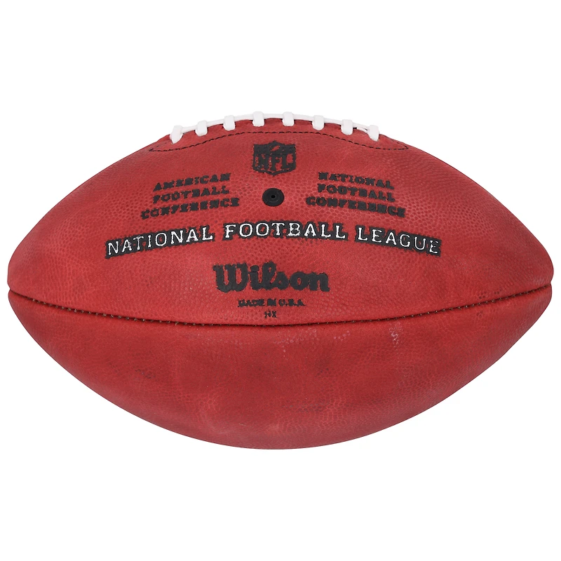 Ballon de football couleur dédicacé par Wilson Duke des Buccaneers de Tampa Bay, Bucky Irving
