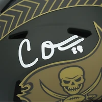 Cade Otton Tampa Bay Buccaneers Autographed Riddell 2025 Salute To Service Speed Mini Helmet  