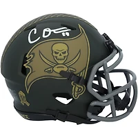 Cade Otton Tampa Bay Buccaneers Autographed Riddell 2025 Salute To Service Speed Mini Helmet  