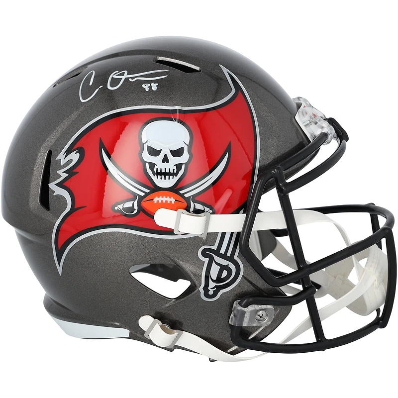 Casque Riddell Speed autographié par Cade Otton des Tampa Bay Buccaneers