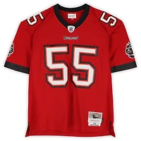 Derrick Brooks Tampa Bay Buccaneers Autographed Red Mitchell and Ness 2002 Replica Jersey with "SB XXXVII Champs" Inscription