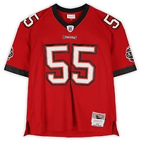 Derrick Brooks Tampa Bay Buccaneers Autographed Red Mitchell and Ness 2002 Replica Jersey